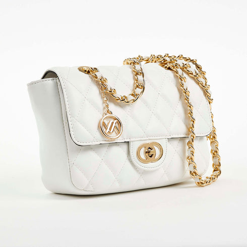 Verde Γυναικεία Τσάντα Ώμου 16-6855 Λευκό